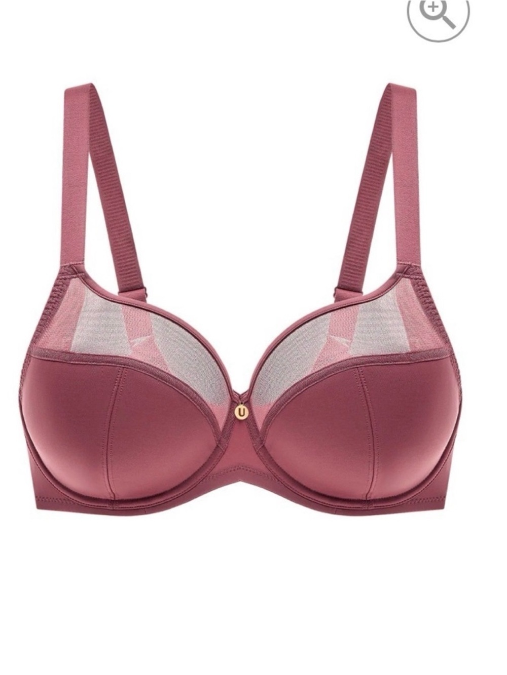 understance anya flexwire full coverage, unpadded spacer bra deep crimson 38DDD